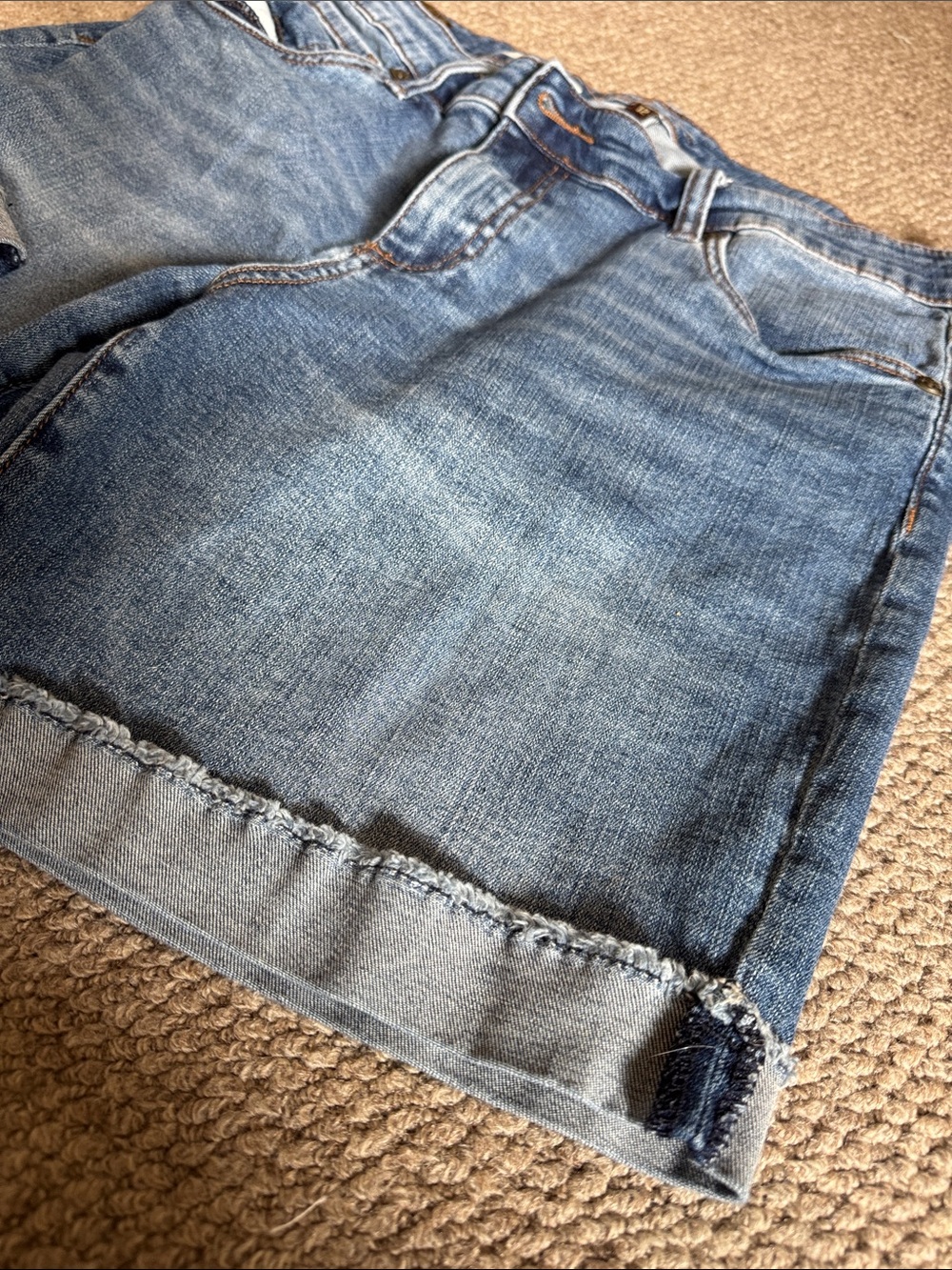 Kut from the Kloth Blue Boyfriend Denim Shorts - Picture 5 of 5